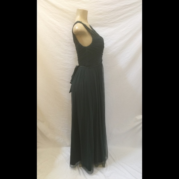 Anthropologie Hitherto Size 2 Dusty Emerald Dress - Picture 5 of 8